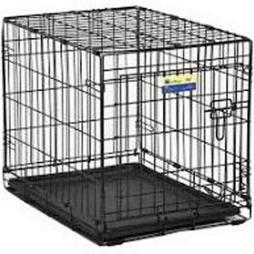 Midwest Homes, Contour Single Door Dog Crate, 24 X 18 X 19 Inches,Black