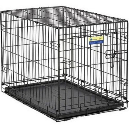 Midwest Homes, Contour Single Door Dog Crate, 30 X 19 X 21 Inches,Black