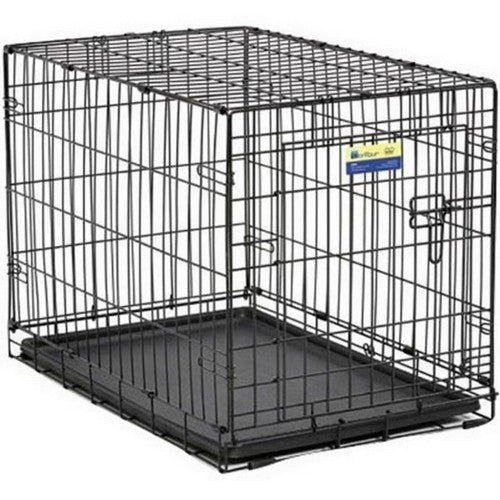 Midwest Homes, Contour Single Door Dog Crate, 36 X 23 X 25 Inches,Black