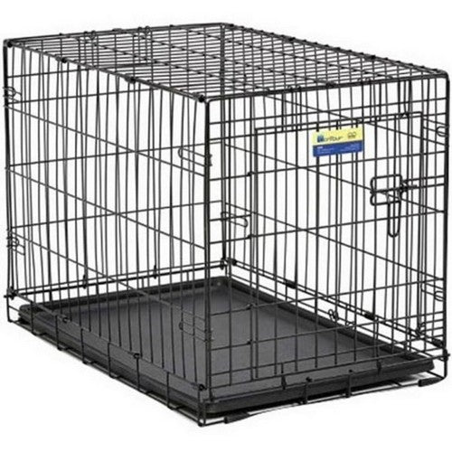 Midwest Homes, Contour Single Door Dog Crate, 42 X 28 X 30 Inches,Black