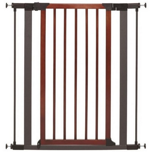 Midwest Homes, Steel/Wood Pet Gate, 39 X 29-38 Inches,Graphite/Wood