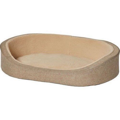 Midwest Homes, Quiet Time Deluxe Hudson Pet Bed, Medium,Tan