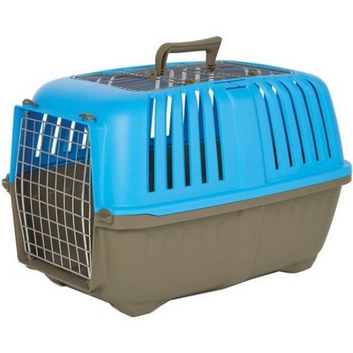 Midwest Homes, Spree Double Door Travel Carrier, 24 Inches,Blue