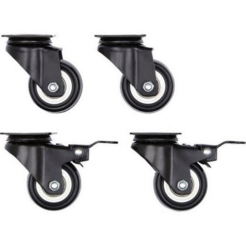 Midwest Homes, Skudo Travel Wheel Casters, 4 Pack,Black