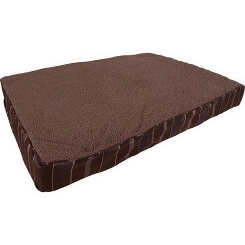 Aspen Pet Double Orthopedic Plush/Jacquard Bed 36 X 48 Inches,Assorted by JW