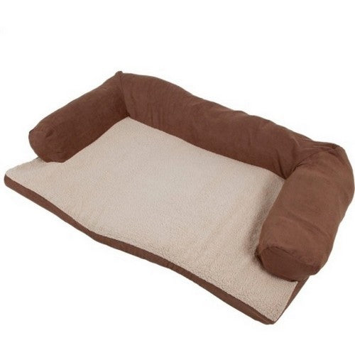 Aspen Pet Bolster Orthopedic Pet Bed 54 X 34 Inches, ,Assorted by JW