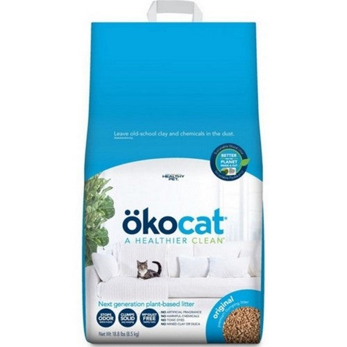Okocat, Okocat Original Premium Clumping Cat Litter, 18.8 Lbs