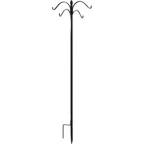 Audubon, Boxed 4-Way Shepherd Hook, 84 Inches, Black