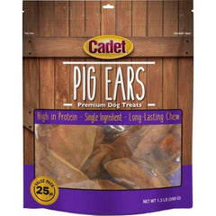 Cadet Oven Roasted Pig Ears Value Pack 25 Pack by C&S