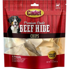 Cadet Premium Grade Rawhide Chips 2 Lbs,Natural by C&S