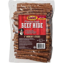 Cadet Gourmet Munchy Rawhide Sticks 5 IN-100 Pack,Beef by C&S