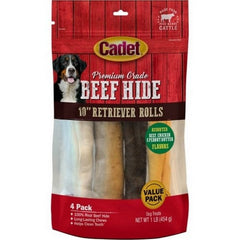 Cadet Premium Grade Retriever Rawhide Rolls 10 IN-1 Lbs,Assorted by C&S