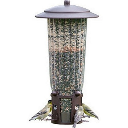 Perky-Pet, Squirrel-Be-Gone Max Wild Bird Feeder, 4 LB CAP,Bronze