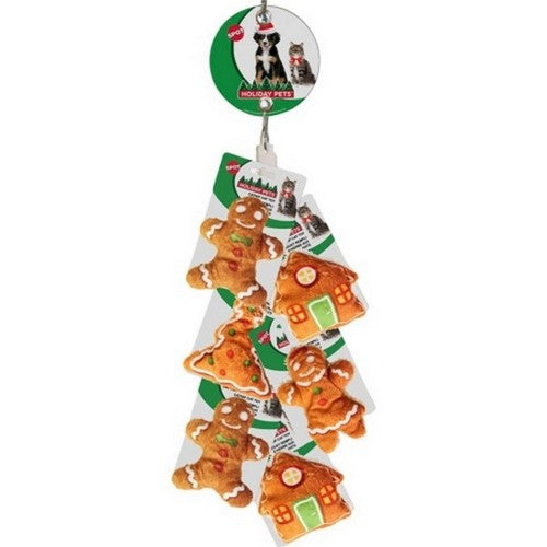 Pup Ice, Spot Holiday Gingerbread, 4 Inches, Assorted (Case Of 12)