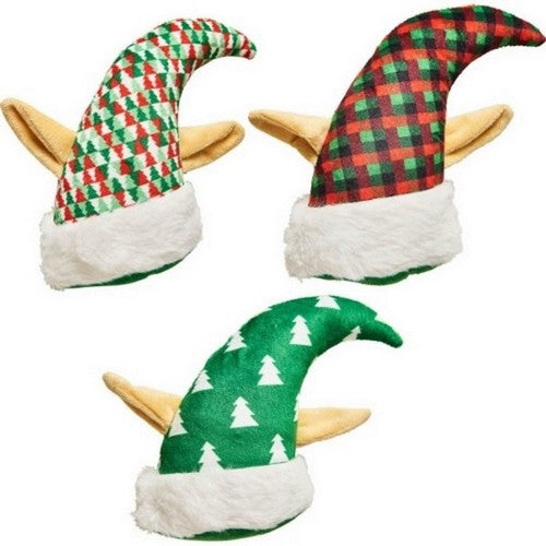 Pup Ice, Spot Holiday Elf Hat Assortment, 6 Inches, Assorted