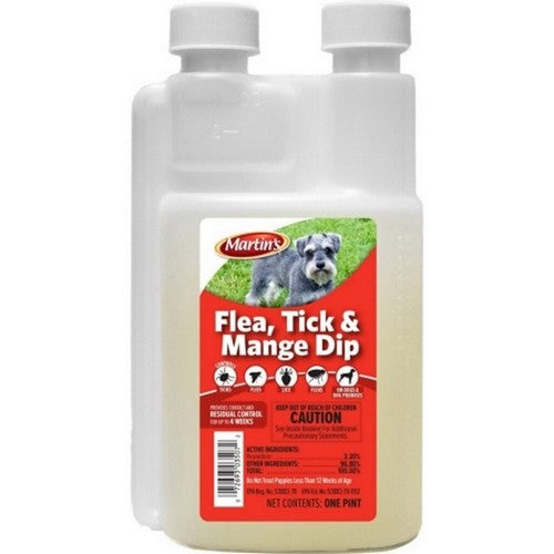 Martin's, Martin'S Flea Tick & Mange Dog Dip, 1 Pint