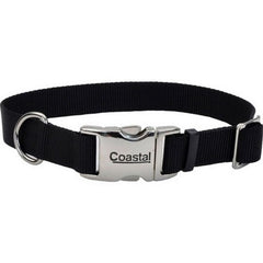 Adjustable Dog Collar W/ Metal Buckle 3/4 X 14-20 Inches, Black by Comfort Wrap