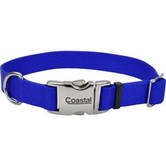 Adjustable Dog Collar W/ Metal Buckle 3/4 X 14-20 Inches, Blue by Comfort Wrap