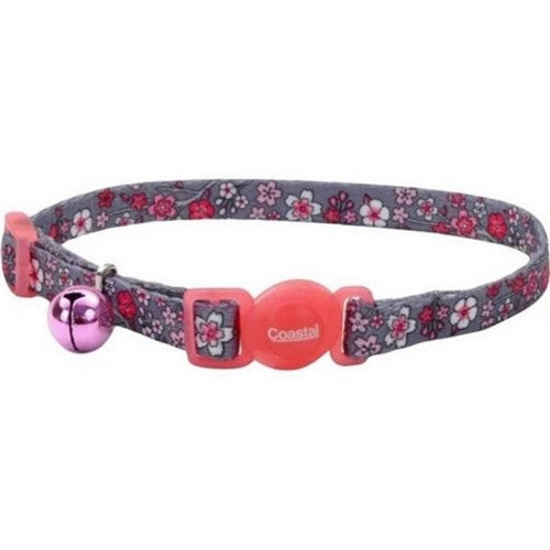 Safe Cat Fashion Adjustable Breakaway Collar 3/8 X 8-12 Inches, Pink Dots by Safe Cat