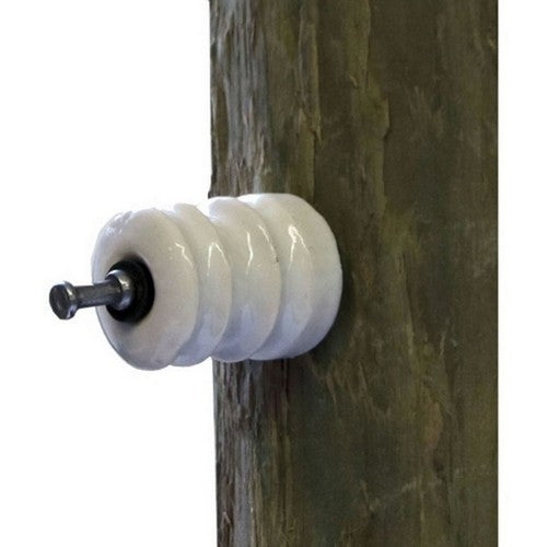 Dare, Dare Wood Post Insulator W/Nail, 25 Pack