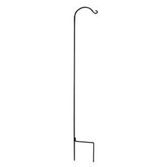 Single Square Shepherd Hook 90 Inches, Black by Audubon