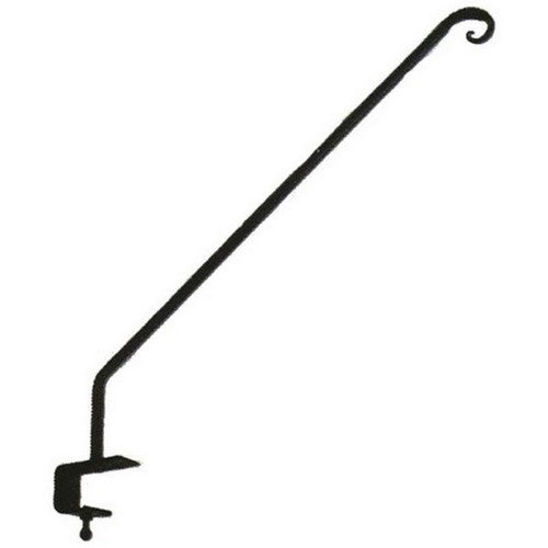 Audubon, Angled Deck Rail Hook, 30 Inches, Black