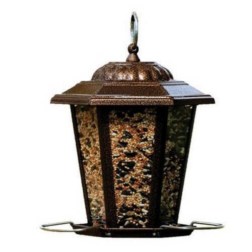 Carriage Lantern Wild Bird Feeder 1.5 Lbs CAP,Copper by Audubon