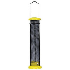 Finch Screen Tube Feeder 1 Lbs CAP,Black/Yellow by Audubon