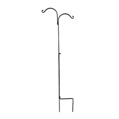 Audubon, Double Adjustable Shepherd Hook, 60-90 Inches, Black