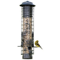 Dragonfly Squirrel-Resistant Tube Feeder 2.5 LB CAP,Gray by Audubon