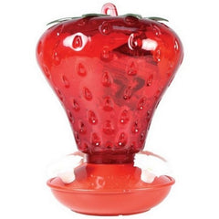 Strawberry Plastic Hummingbird Feeder 40 Oz CAP, Red by Audubon