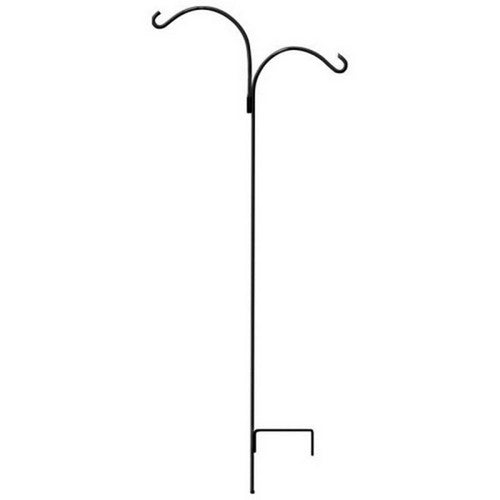 Promo Double Shepherd Hook 66 Inches, Black by Audubon