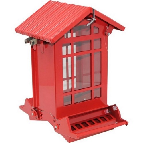 Chateau Squirrel-Resistant Feeder 7 Lbs,Red by Audubon