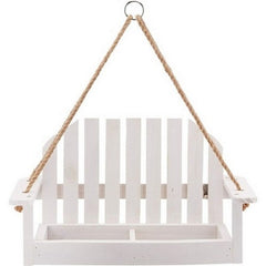 Rustic Farmhouse Platform Swing Feeder 1 LB CAP,White by Audubon