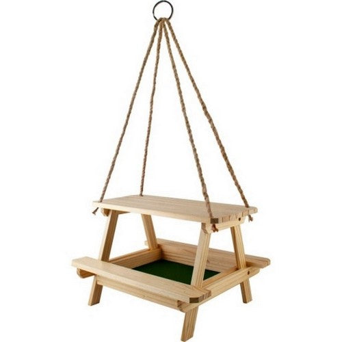 Lake & Cabin Picnic Table Platform Feeder 1.5 Lbs,Natural by Audubon