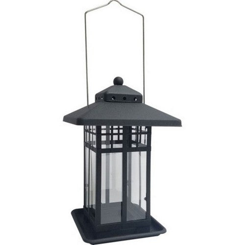Audubon, Mission Metal Lantern Seed Feeder, 2 LB CAP,Black