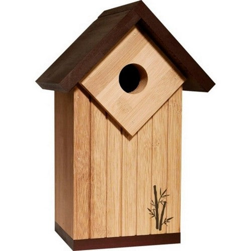 Ultimate Renewable Bamboo Bluebird House 7.8 X 6.3 X 12.4 Inches, Tan/Brown by Audubon