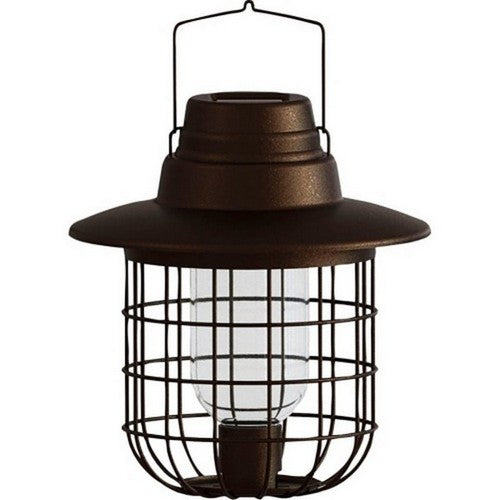 Modern Farmhouse Solar Barn Light Metal Feeder .75 LB CAP,Black by Audubon