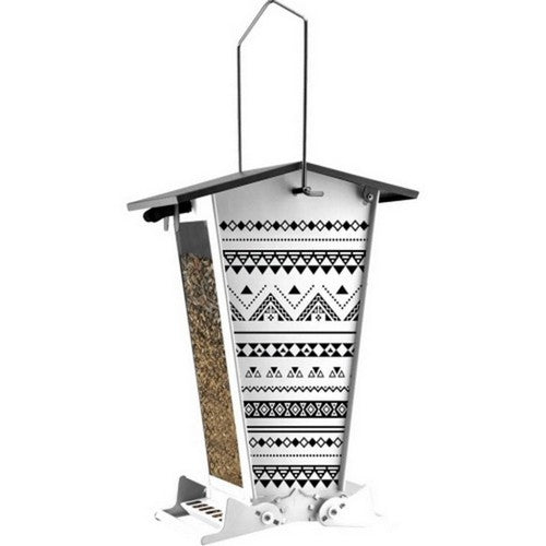 Audubon, Nordic Habitat Snack Shack Squirrel Resistant Fdr, 7 LB CAP,Black/White
