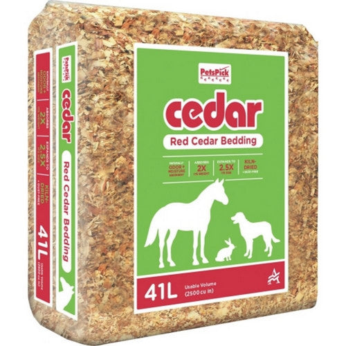 Pets Pick, Pets Pick Kiln Dried Red Cedar Bedding, 41 Litres,Red Cedar