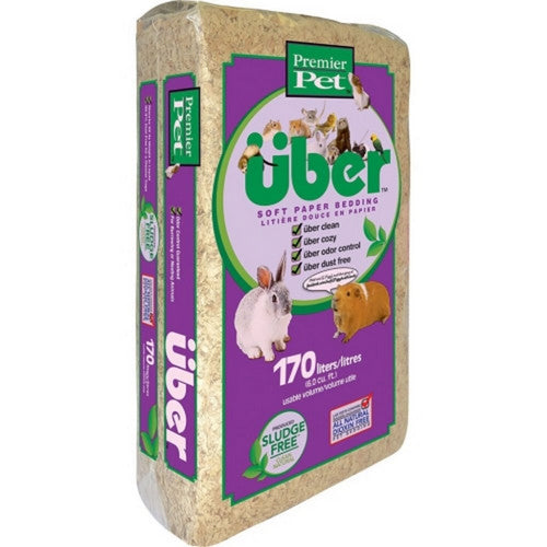 Uber Soft Paper Pet Bedding Store Use 170 L,Natural by Premier Pet