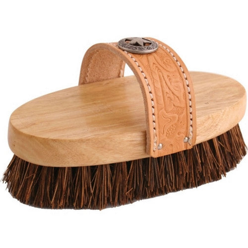 Legends, Legends Cowboy Western Style Oval Mud Brush, 7.5 Inches, Tan