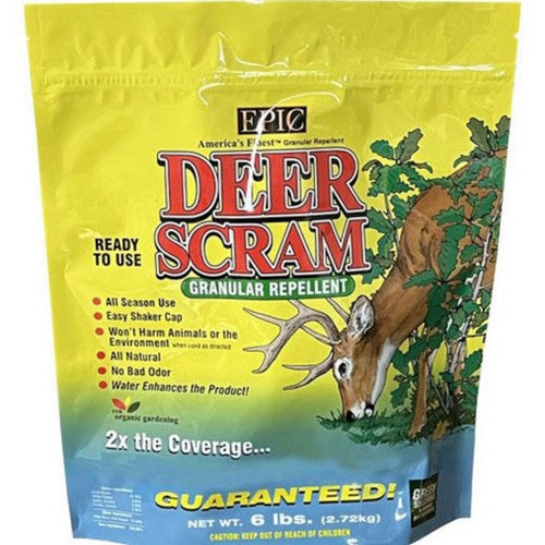Scram, Deer Scram All Natural Granular Repellent, 6 Lbs