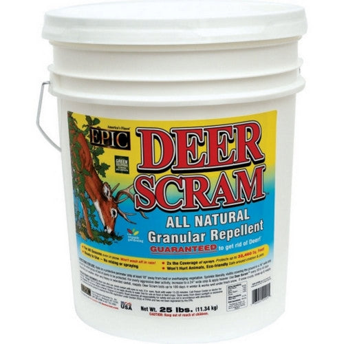 Scram, Deer Scram All Natural Granular Repellent, 25 Lbs