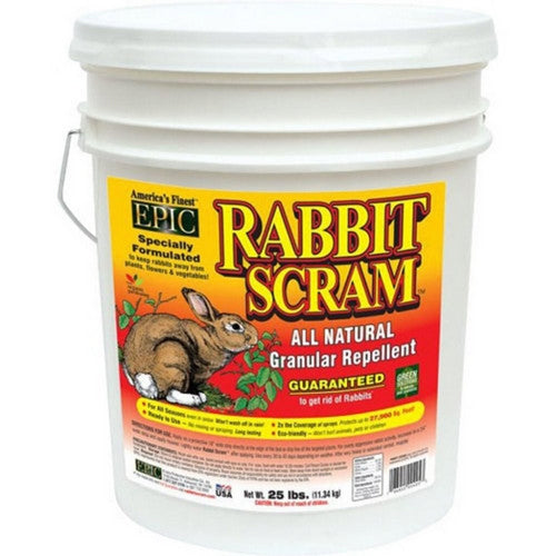 Scram, Rabbit Scram All Natural Granular Repellent, 25 Lbs