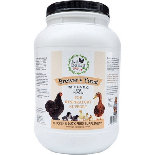 Fresh Eggs Daily, Brewers Yeast With Garlic For Respiratory Support, 5 Lbs