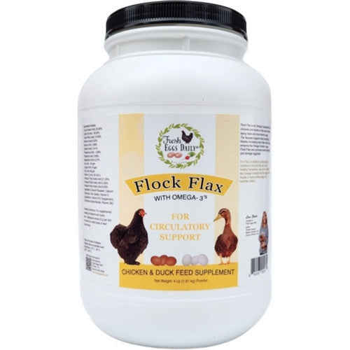 Fresh Eggs Daily, Flock Flax For Circulatory Support, 4 Lbs
