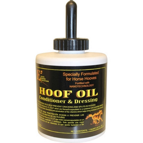 E3, E3 Hoof Oil Conditioner & Dressing For Horses, 1 QT