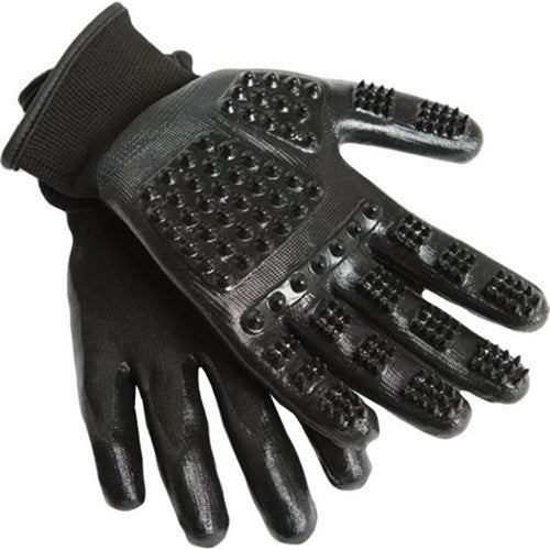 Hands On, Hands On Grooming & Bathing Gloves, 1 Each /  XL,Black