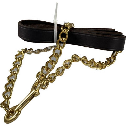 Beiler'S, Beiler'S Leather Lead W/Chain, 6 Feet,Brown